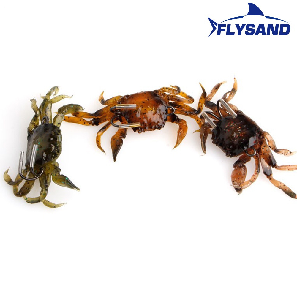 FLYSAND بيونيك كراب سيليكون ال - مراجعة Fishing Lure Soft Plastic وسعره