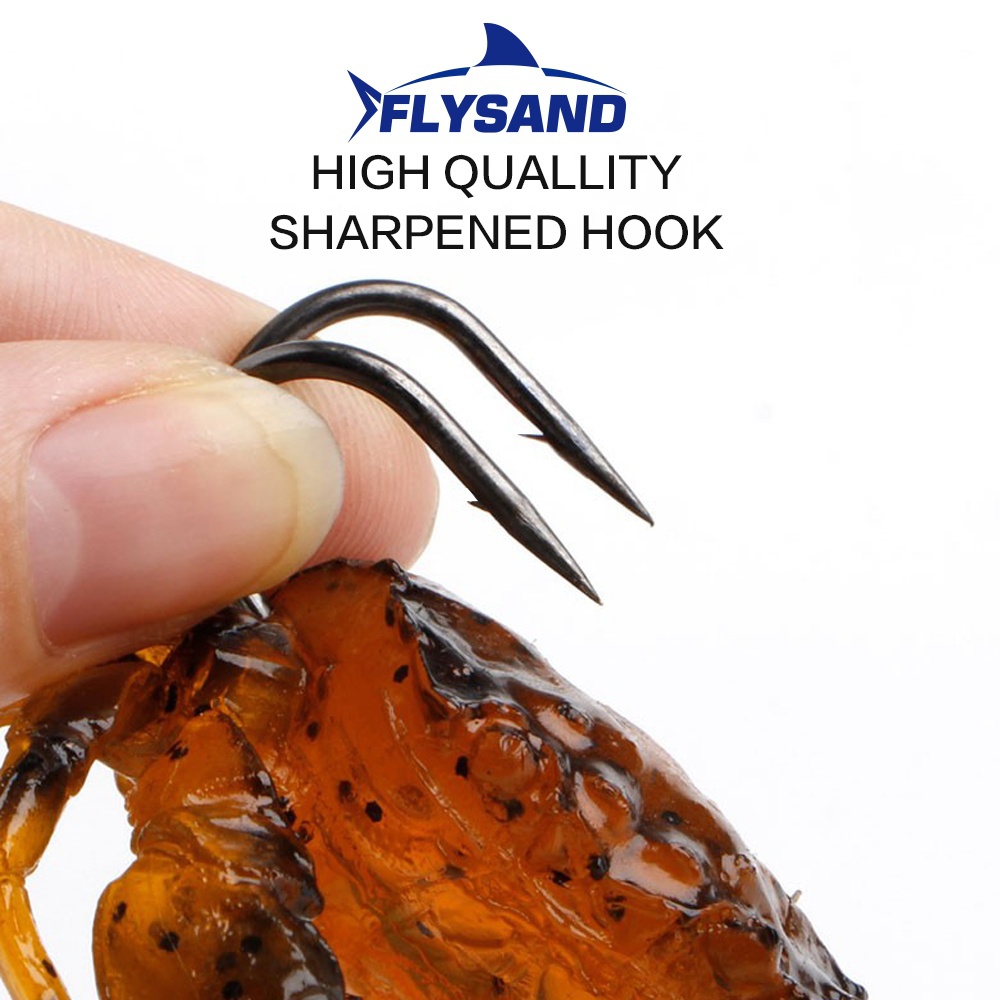 FLYSAND بيونيك كراب سيليكون ال - مراجعة Fishing Lure Soft Plastic وسعره