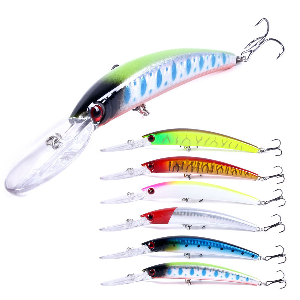 1 قطعة 15 سنتيمتر 15 جرام الغو - مراجعة Fishing Lure Jerkbait وسعره