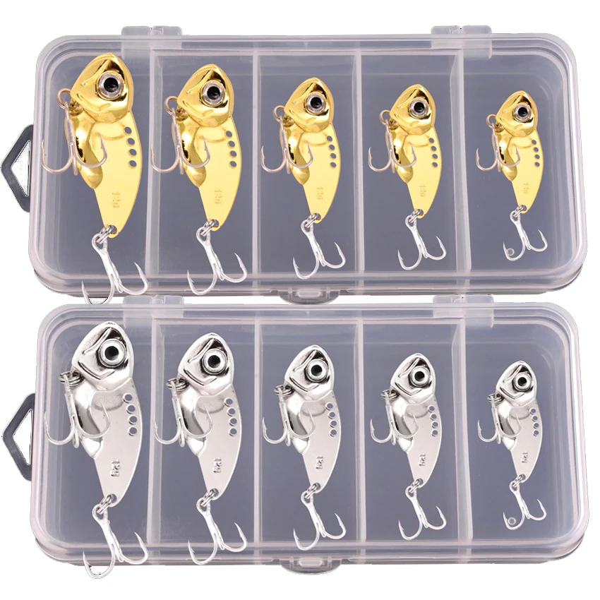 5 قطعة VIB المعادن ملعقة الصيد - مراجعة Fishing Lure Spoon وسعره