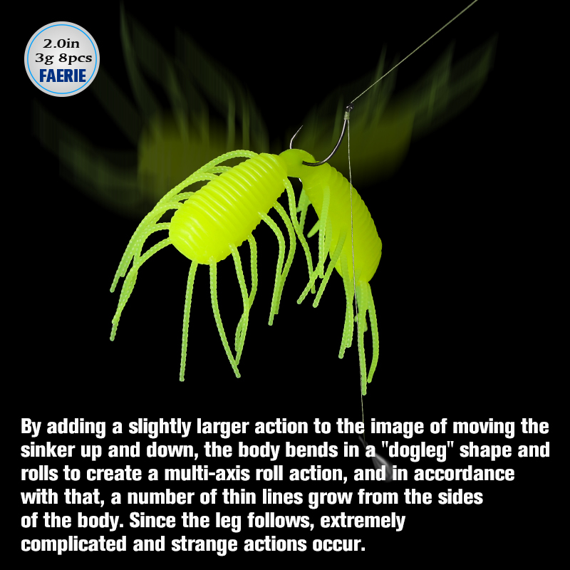 TSURINOYA 50 مللي متر 3 جرام 1 - مراجعة Fishing Lure Soft Plastic وسعره