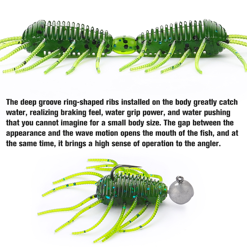 TSURINOYA 50 مللي متر 3 جرام 1 - مراجعة Fishing Lure Soft Plastic وسعره