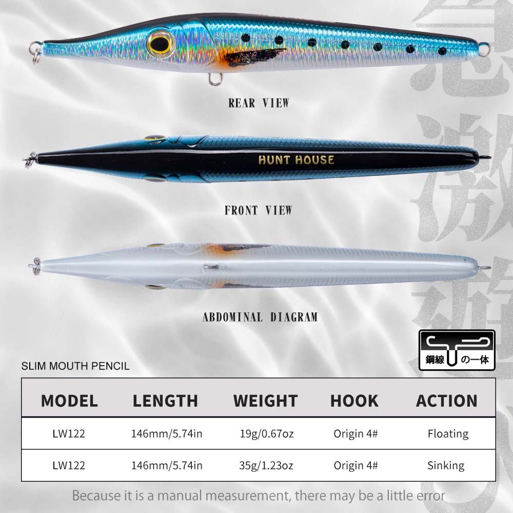 هونتاوس 146 مم 19/35 جرام إبرة - مراجعة Fishing Lure Buzzbait وسعره