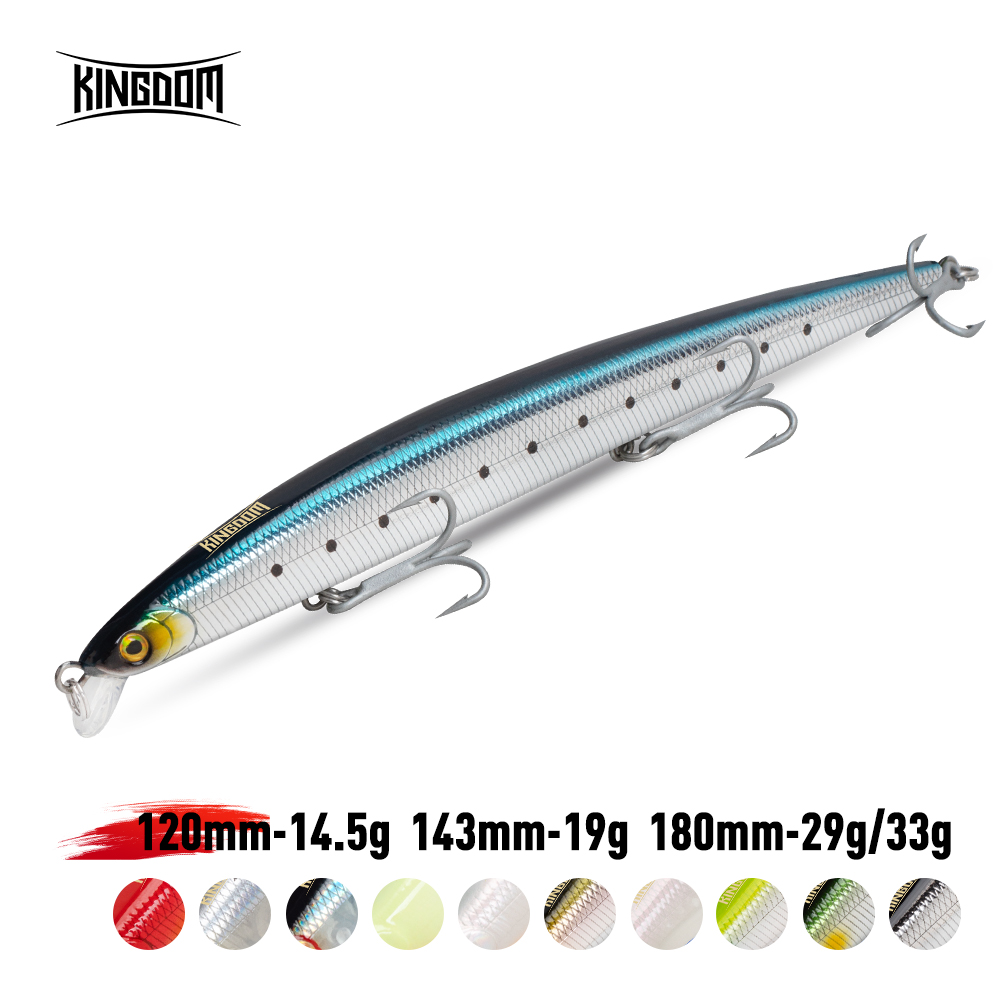 المملكة طويلة الصب الصيد إغراء - مراجعة Fishing Lure Jerkbait وسعره