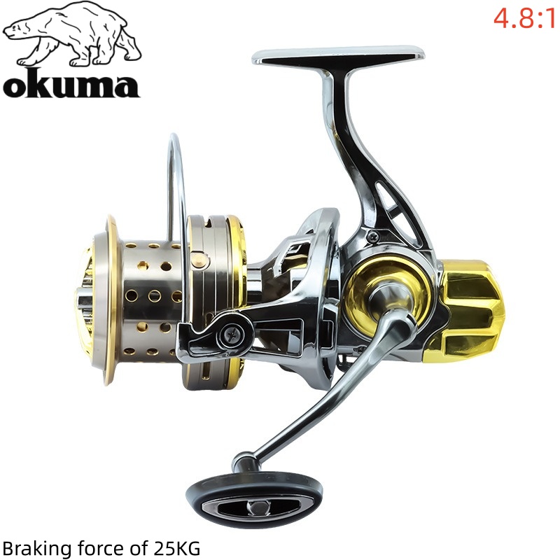 بكرة صيد أوكوما 8000-14000 معد - مراجعة Daiwa Reel Bg وسعره