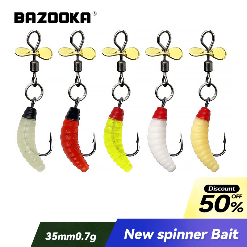 5 قطعة بازوكا الصيد إغراء الكا - مراجعة Fishing Lure Blade Bait وسعره