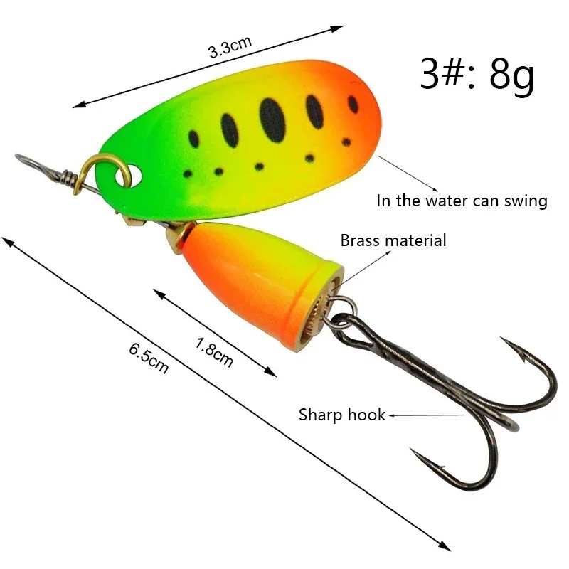 طعم صيد دوار معدني 8 جرام، طعم - مراجعة Fishing Lure Blade Bait وسعره