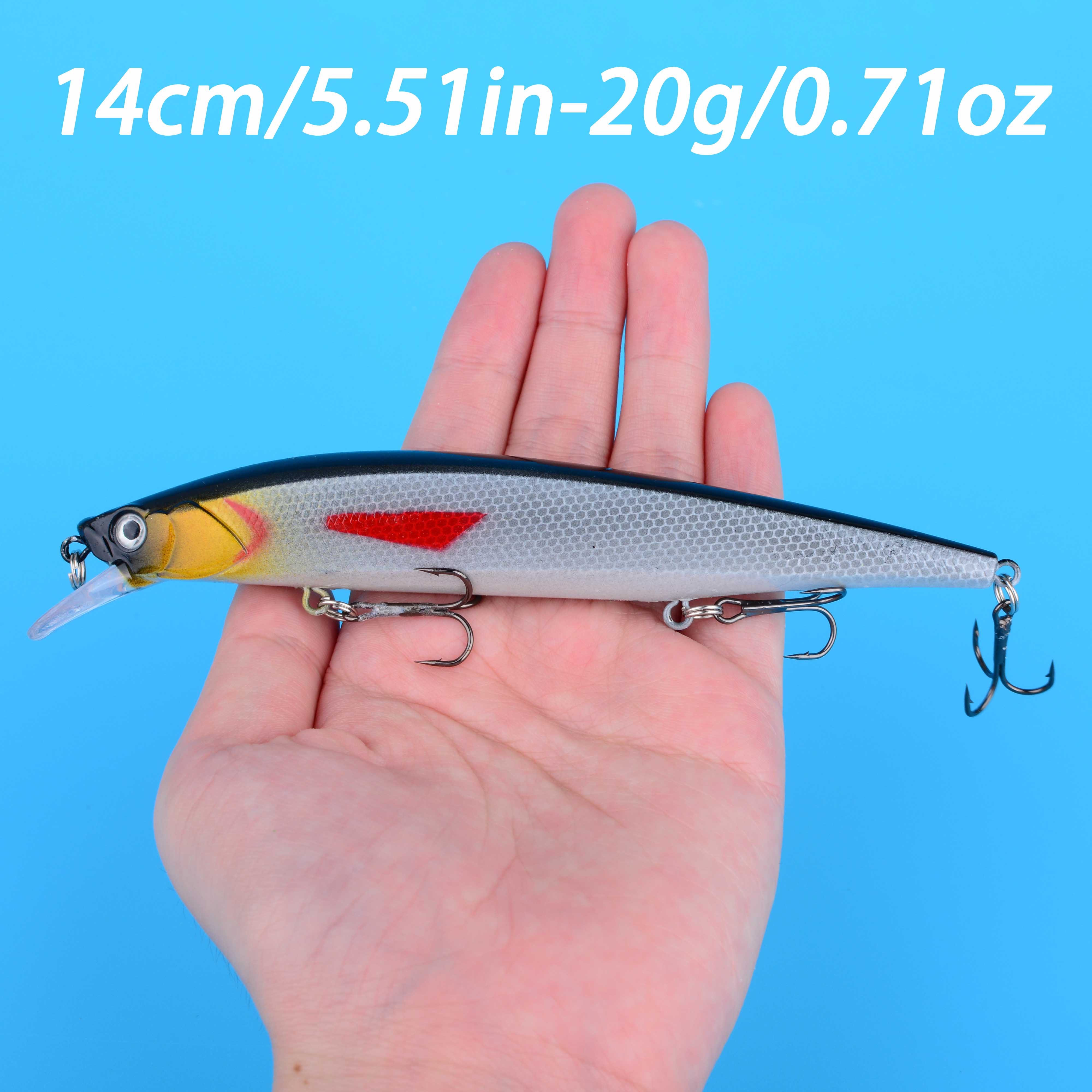 1 قطعة طعم صيد عائم جيركبيت وو - مراجعة Fishing Lure Jerkbait وسعره