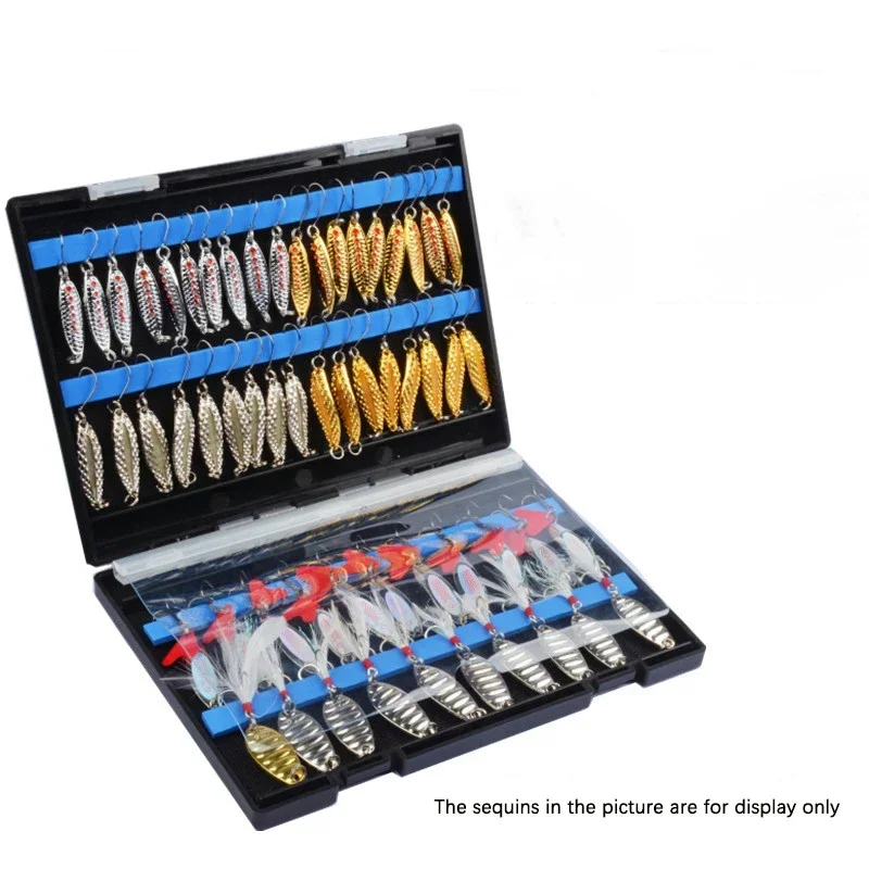 صندوق أدوات صيد محمول مزدوج ال - مراجعة Fishing Lure Spoon وسعره